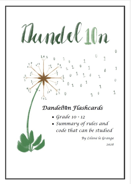Dandel10n Delphi Flashcards