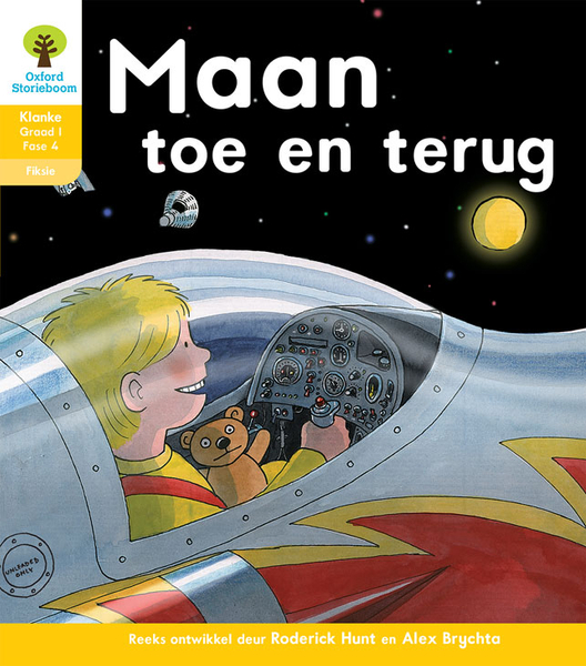Oxford Storieboom Klanke Fiksie Boek 37: Graad 1 Fase 4 Maan toe en terug