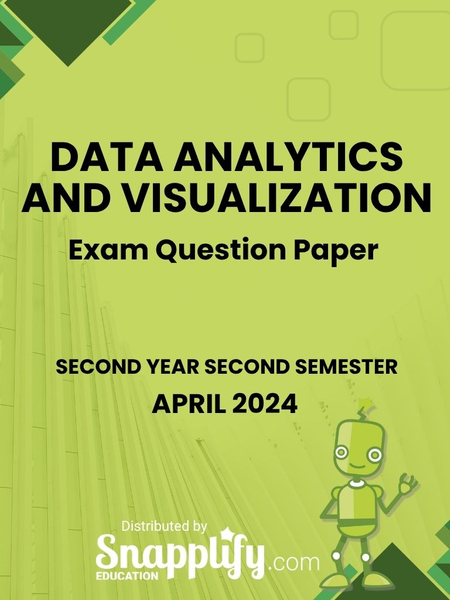 Data Analytics And Visualization Second Year April 2024