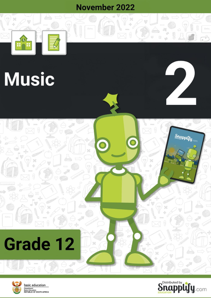 Music Paper 2 Grade 12 November 2022