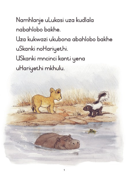 E CUB READING SCHEME (XHOSA) LEVEL 2 BK 1: UMHLOBO OMTSHA