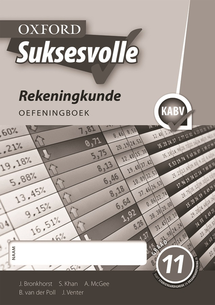 Oxford Suksesvolle Rekeningkunde Graad 11 Oefeningboek (Perpetual)