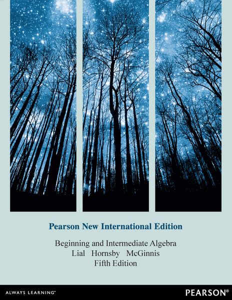 Beginning and Intermediate Algebra, Pearson New International Edition