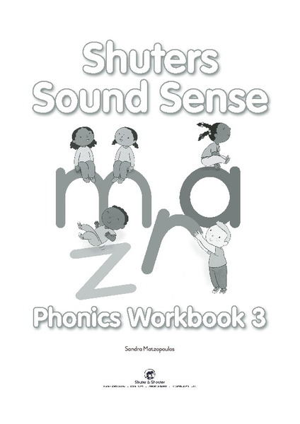 E SHUTERS SOUND SENSE: (ENGLISH) PHONICS WORKBOOK 3