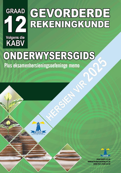 Gevorderde Rekeningkunde Onderwysergids Gr 12