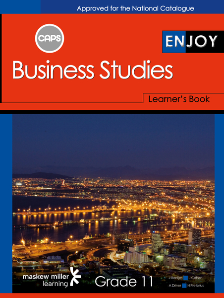 Enjoy Business Studies Grade 11 Learner's Book ePDF (1-year licence)