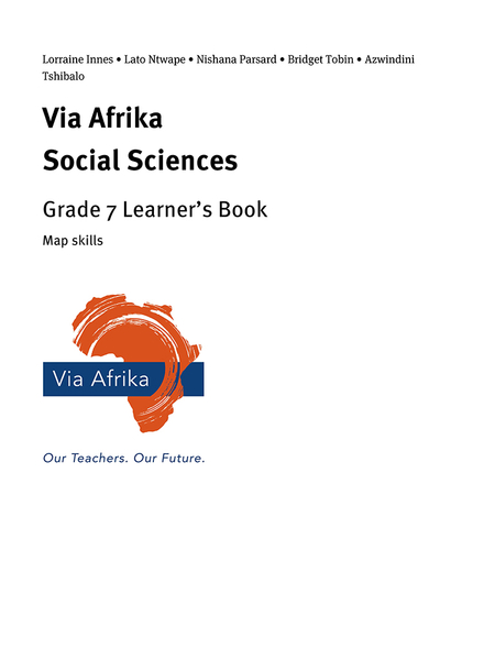 eBook Single topic ePub for Tablets: Via Afrika Social Sciences Grade 7: Map skills