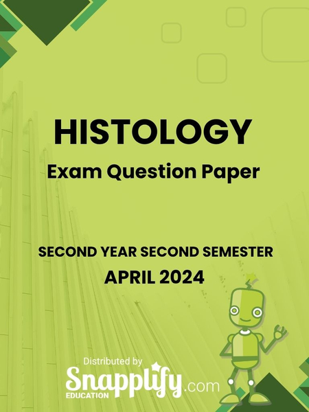 Histology Second Year April 2024
