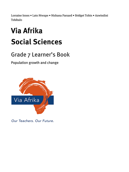 eBook Single topic ePub for Tablets: Via Afrika Social Sciences Grade 7: Population growth and change