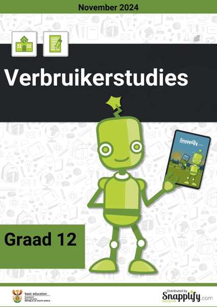 Verbruikerstudies Graad 12 November 2024