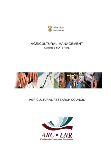 Study Guide: Agricultural Management Grade 12