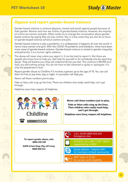 Study and Master FET Phase Worksheet 10