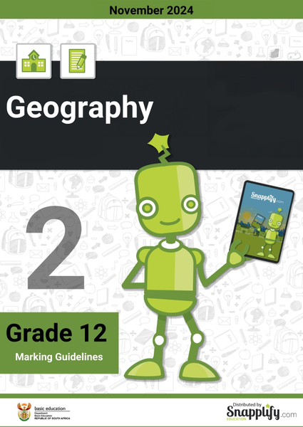 Geography P2 November 2024 Marking Guidelines