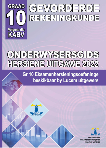 Gr 10 Gevorderde Rekeningkunde Ogids