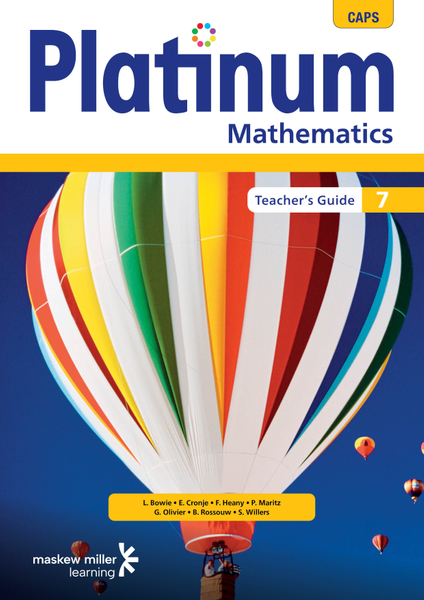Platinum Mathematics Grade 7 Teacher's Guide ePDF (1-year licence)