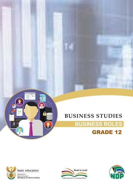 Study Guide: Business Studies - Business Roles Grade 12
