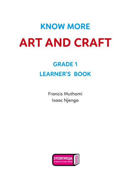 KNOW MORE ART &CRAFT GRADE 1