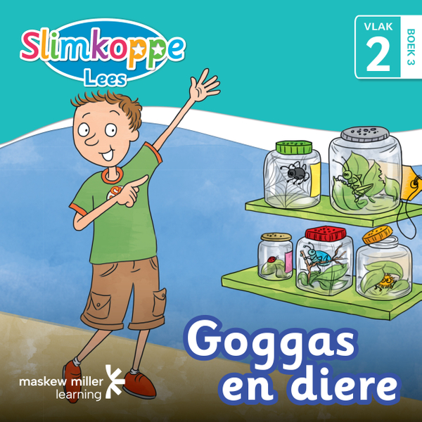 Slimkoppe Lees! Vlak 2 Boek 3: Goggas en diere ePDF (perpetual licence)
