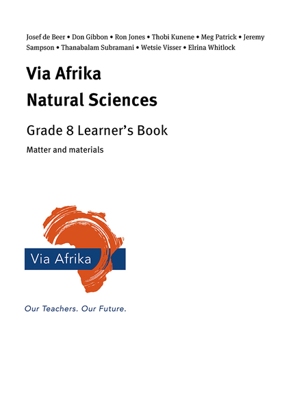 eBook Single topic ePub for Tablets: Via Afrika Natural Sciences Grade 8: Matter and materials