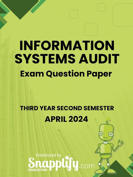 Information Systems Audit Third Year April 2024
