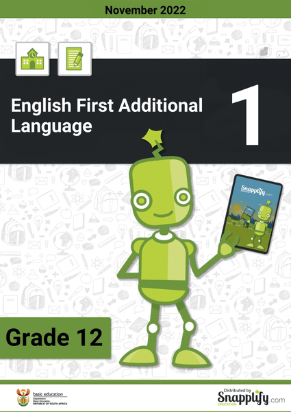 English Home Language Paper 1 Grade 12 November 2022