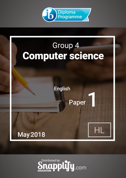 Group 4 - Computer science paper 1 HL