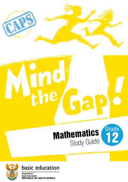 Mind the Gap study guide for Mathematics Grade 12