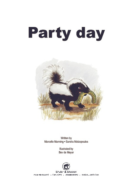 E CUB READING SCHEME (ENGLISH) LEVEL 3 BK 4: PARTY DAY