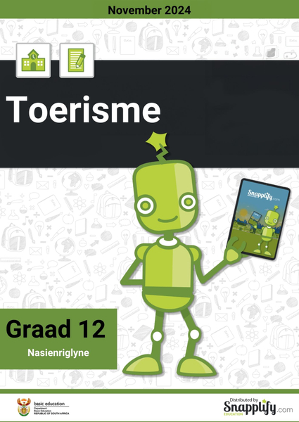 Toerisme Graad 12 November 2024 Nasienriglyne