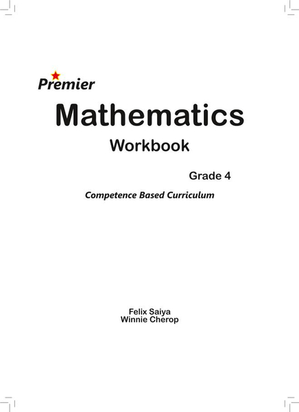Premier Mathematics Workbook Grade 4