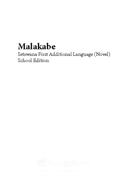 E MALAKABE