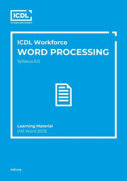 ICDL Word Processing 2013