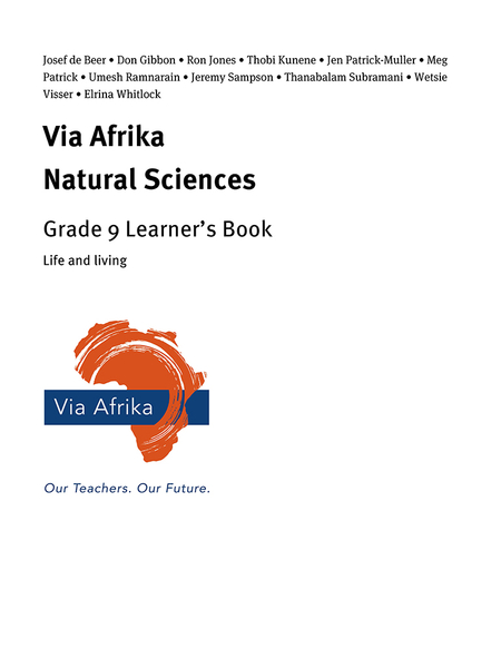 eBook Single topic ePub for Tablets: Via Afrika Natural Sciences Grade 9: Life and living