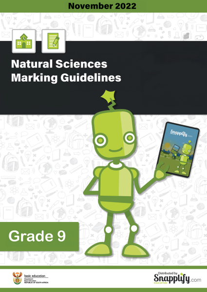 Natural Sciences Marking Guidelines Grade 9 November 2022