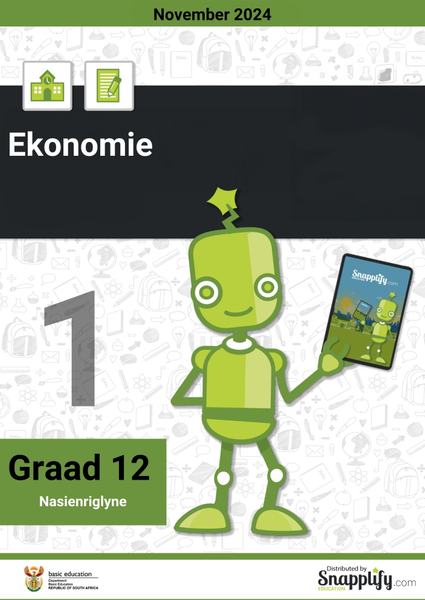 Ekonomie V1 Graad 12 November 2024 Nasienriglyne
