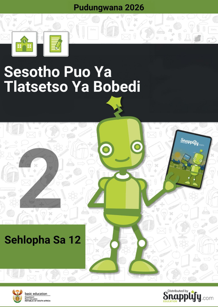 Sesotho Puo Ya Tlatsetso Ya Bobedi Pampiri Ya Bobedi Sehlopha Sa 12 Pudungwana 2024