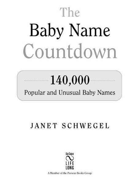 The Baby Name Countdown