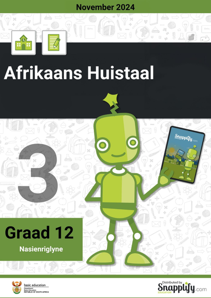 Afrikaans Huistaal Vraestel 3 November 2024 Nasienriglyne