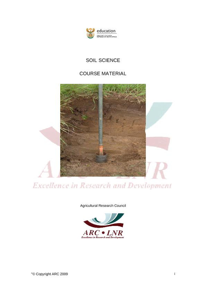 Study Guide: Soil Science