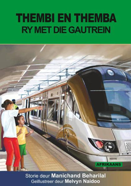 Thembi en Themba Ry met die Gautrein