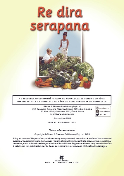 E WE MAKE A GARDEN: (SEPEDI) RE DIRA SERAPANA