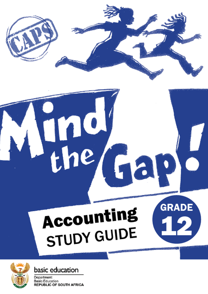 Mind the Gap Grade 12 Study Guide Accounting
