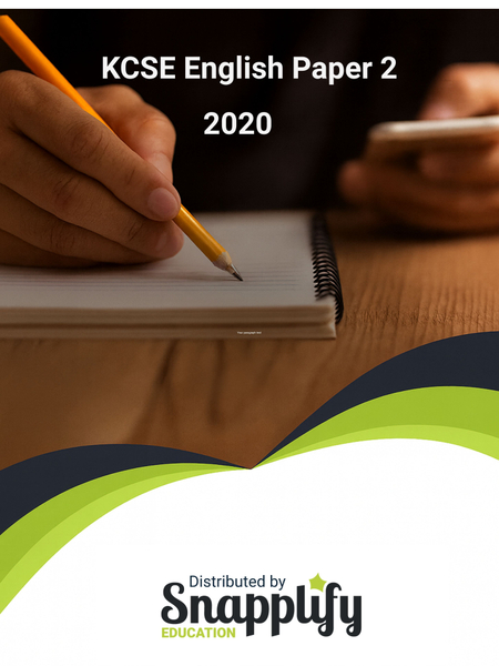 KCSE English Paper 2 (101/2) 2020