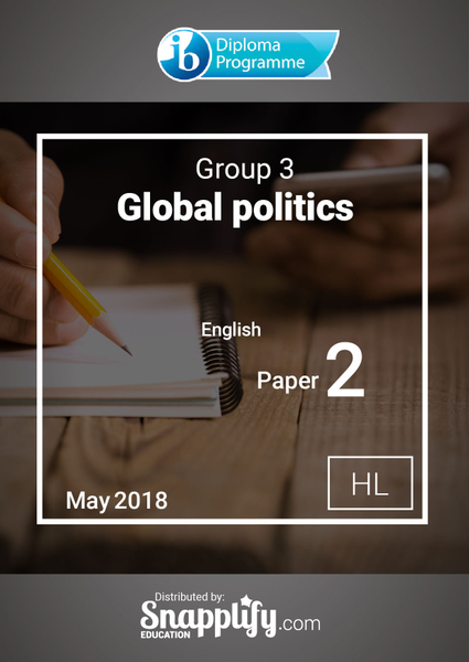 Group 3 - Global politics paper 2 HL