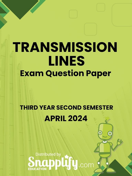 Transmission Lines Third Year April 2024