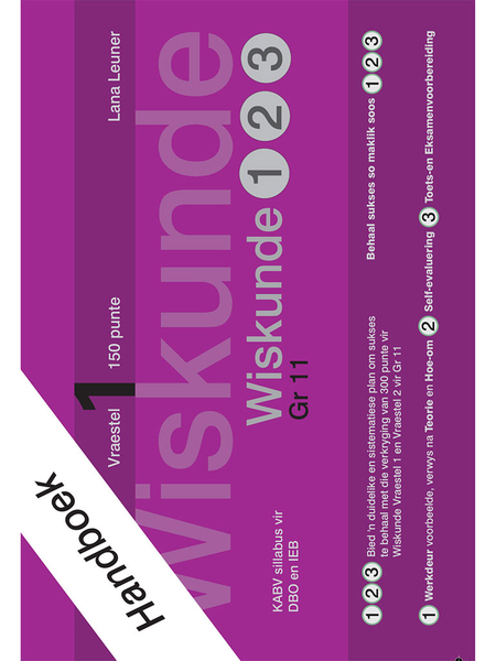 Wiskunde 1 2 3 Gr 11 Handboek Vraestel 1