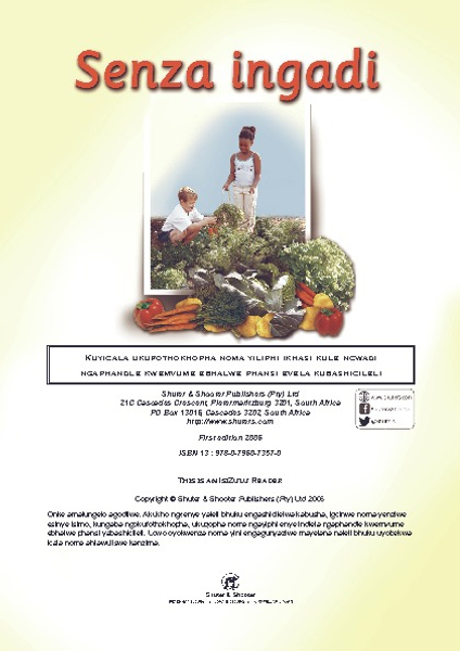 E WE MAKE A GARDEN: (ZULU) SENZA INGADI