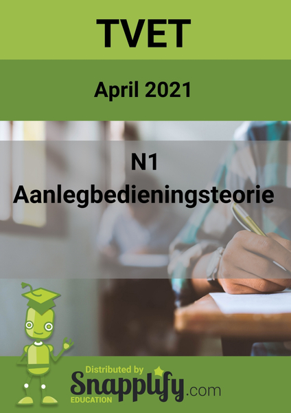 Aanlegbedieningsteorie N1 Vraestel April 2021