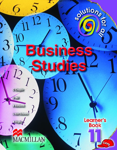 Solutions For All Business Studies Grade 11 Learner's Book