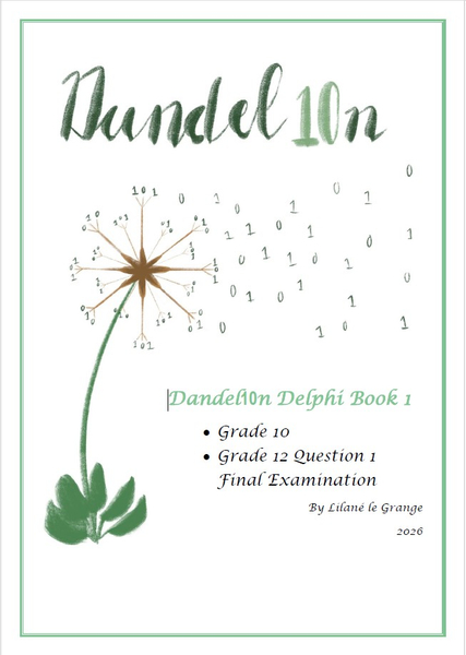Dandel10n Delphi eBook 1 Grade 10 Information Technology